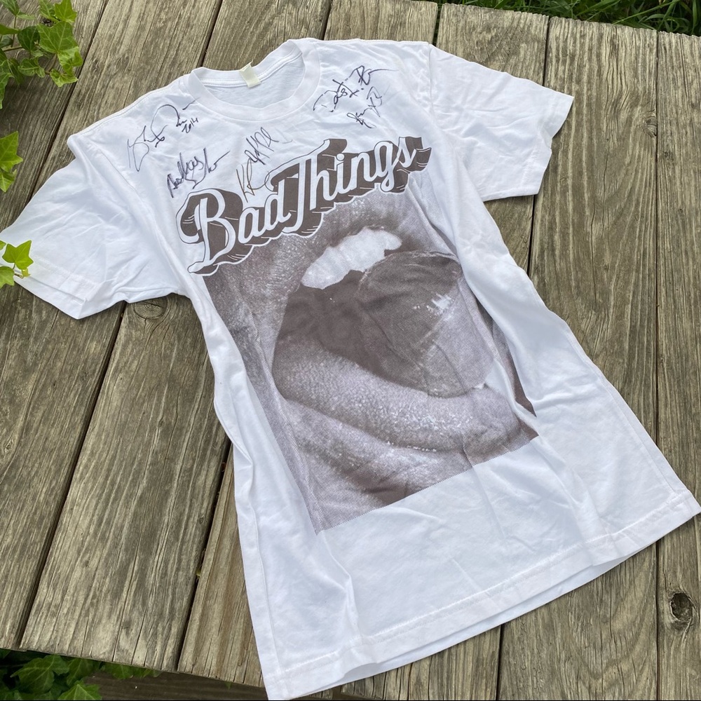 BAD THINGS Signed Band Tee